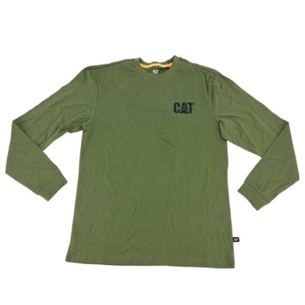 Cat Long Sleeve Shirt Olive Green Size S